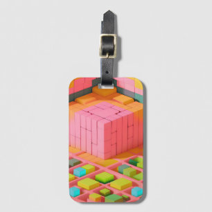Étiquette À Bagage Douceur aux couleurs vives