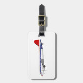 Étiquette À Bagage Douglas DC-3 Skytrain Northwest Airlines (Devant Vertical)