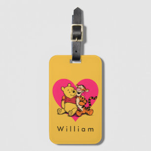 Étiquette À Bagage Doux Winnie l'ourson et Tigger