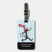 Étiquette À Bagage Dr Seuss | Chat dans la marche des chats Casquette (Devant Vertical)
