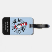 Étiquette À Bagage Dr Seuss | Chat dans l'art rond Casquette (Dos horizontal)