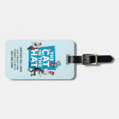 Étiquette À Bagage Dr Seuss | Chat dans le logo du Casquette - Caract (Devant horizontal)