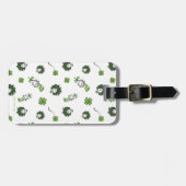 Étiquette À Bagage Dr Seuss | Chat dans le Motif Casquette Clover (Devant horizontal)