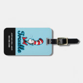 Étiquette À Bagage Dr Seuss | Chat dans le problème du Casquette (Devant horizontal)