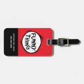 Étiquette À Bagage Dr Seuss | Chose Une Chose Deux - Chose Drôle (Devant horizontal)