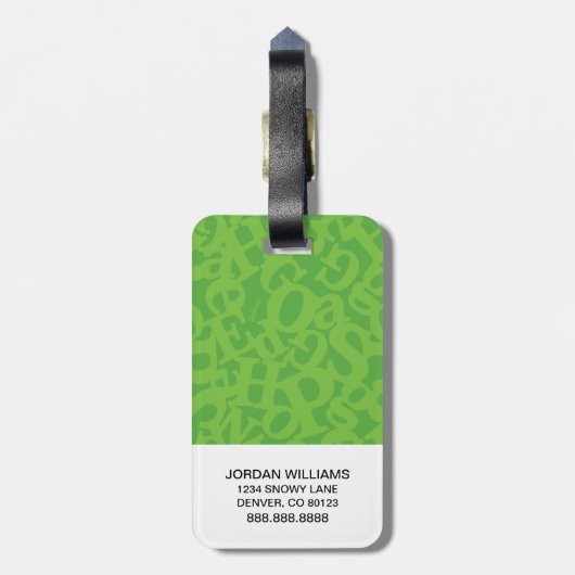 Étiquette À Bagage Dr Seuss | Je Suis Sam. Je Suis Sam. (Dos Vertical)