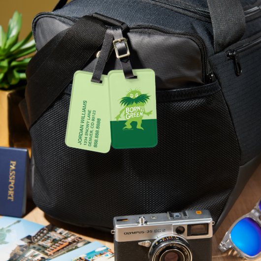 Étiquette À Bagage Dr Seuss | Lorax - Né Pour Être Vert (Recto & Verso)