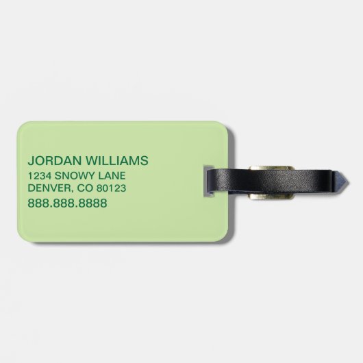 Étiquette À Bagage Dr Seuss | Lorax - Né Pour Être Vert (Dos horizontal)