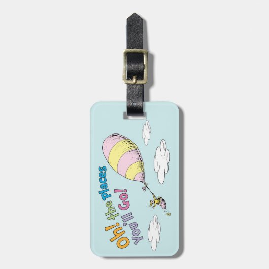 Étiquette À Bagage Dr Seuss | Oh, les endroits où vous irez ! (Devant Vertical)