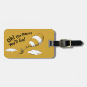 Étiquette À Bagage Dr Seuss | Oh, les endroits où vous irez ! Retro (Devant horizontal)