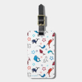 Étiquette À Bagage Dr Seuss | Un poisson deux étoiles de poisson Moti (Devant Vertical)