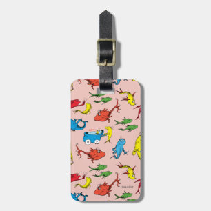 Étiquette À Bagage Dr. Seuss Un Poisson Deux Poissons Motif