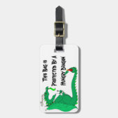 Étiquette À Bagage Dragon affamé (Devant Vertical)