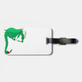 Étiquette À Bagage Dragon affamé (Dos horizontal)