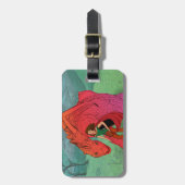 Étiquette À Bagage Dragon Bébé Rouge (Devant Vertical)