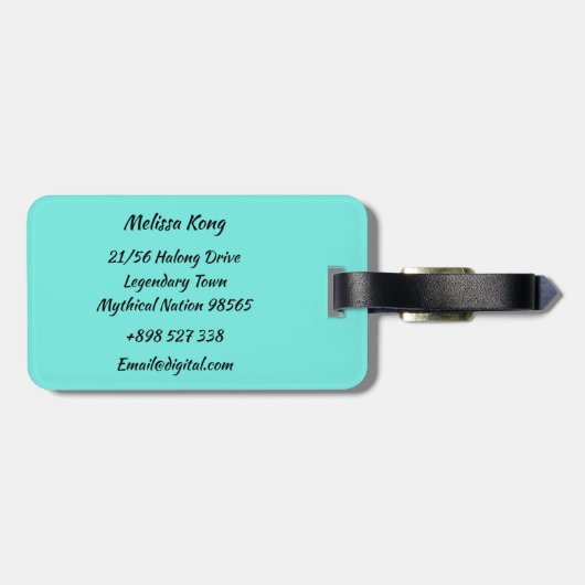 Étiquette À Bagage Dragon Boat Racing (Dos horizontal)