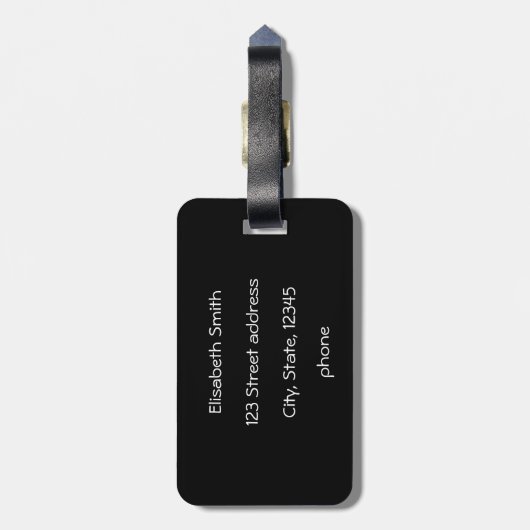 Étiquette À Bagage Dragon chinois (Dos Vertical)