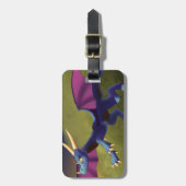 Étiquette À Bagage Dragon pourpre/bleu 11/14/15 (Devant Vertical)