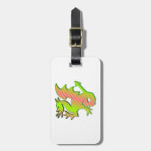 Étiquette À Bagage Dragon stylisé (Devant Vertical)