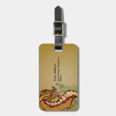 Étiquette À Bagage Dragon stylisé (Devant Vertical)