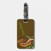 Étiquette À Bagage Dragon stylisé (Dos Vertical)