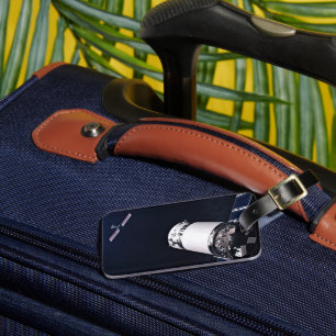 Étiquette À Bagage Dragon Xl Spacecraft S'Approche D'Une Passerelle L