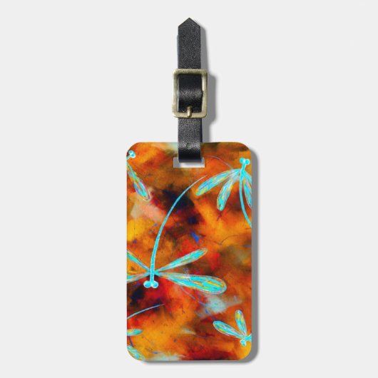 Étiquette À Bagage Dragonfly Desert Flit (Devant Vertical)