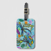 Étiquette À Bagage Dragonfly Fantasy  (Devant Vertical)