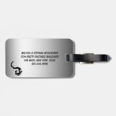 Étiquette À Bagage Dragons dansants (Dos horizontal)