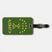 Étiquette À Bagage Drapeau Adiga Design Pour Cerkess Circassien - Adi (Dos horizontal)