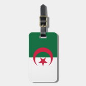 Étiquette À Bagage Drapeau Algérie (Devant Vertical)