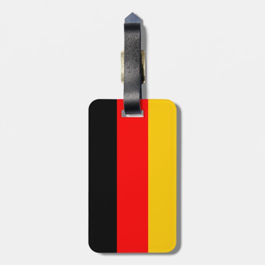 Étiquette À Bagage Drapeau allemand Deutsche Flagge (Dos Vertical)