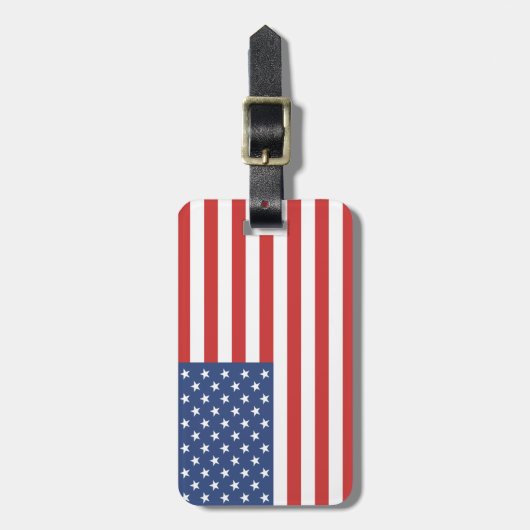 Étiquette À Bagage Drapeau américain (Devant Vertical)