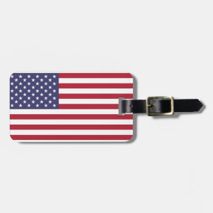 Étiquette À Bagage Drapeau américain