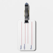 Étiquette À Bagage Drapeau américain (Dos Vertical)