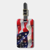 Étiquette À Bagage Drapeau américain (Devant Vertical)