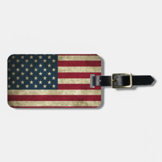 Étiquette À Bagage Drapeau américain