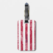 Étiquette À Bagage Drapeau américain 4 juillet patriotique (Dos Vertical)