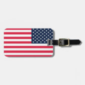 Étiquette À Bagage Drapeau américain 50 étoiles : vieilles étoiles de (Devant horizontal)