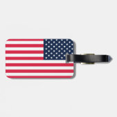 Étiquette À Bagage Drapeau américain 50 étoiles : vieilles étoiles de (Dos horizontal)