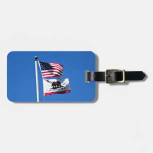 Étiquette À Bagage Drapeau américain de Californie