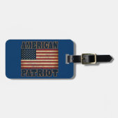 Étiquette À Bagage Drapeau américain de patriote (Devant horizontal)