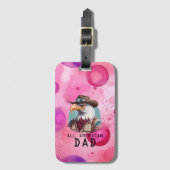 Étiquette À Bagage Drapeau américain de tous les 4 juillet américains (Devant Vertical)