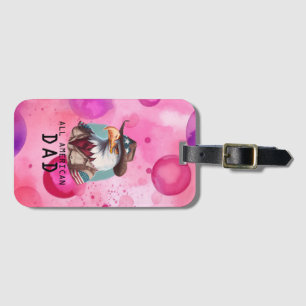 Étiquette À Bagage Drapeau américain de tous les 4 juillet américains