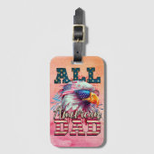 Étiquette À Bagage Drapeau américain de tous les 4 juillet américains (Devant Vertical)