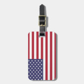 Étiquette À Bagage Drapeau américain - Drapeau américain américain (Devant Vertical)