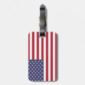 Étiquette À Bagage Drapeau américain - Drapeau américain américain (Dos Vertical)