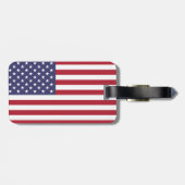 Étiquette À Bagage Drapeau américain - Drapeau américain américain (Dos horizontal)