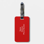 Étiquette À Bagage Drapeau américain et feux d'artifice (Dos Vertical)