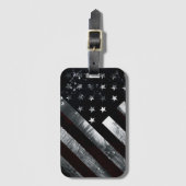 Étiquette À Bagage Drapeau américain - Gros plan industriel (Devant Vertical)